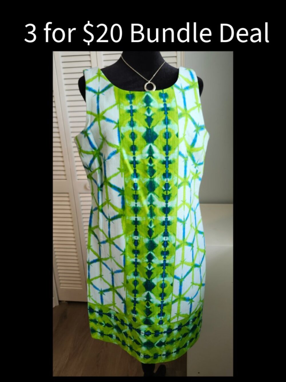 Just Taylor Size 10 Dress Green Blue